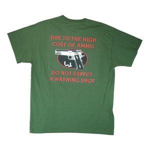 Jerzees Heavyweight Blend T Shirt Men's‎ Size XL "2nd Amendment rights" Green